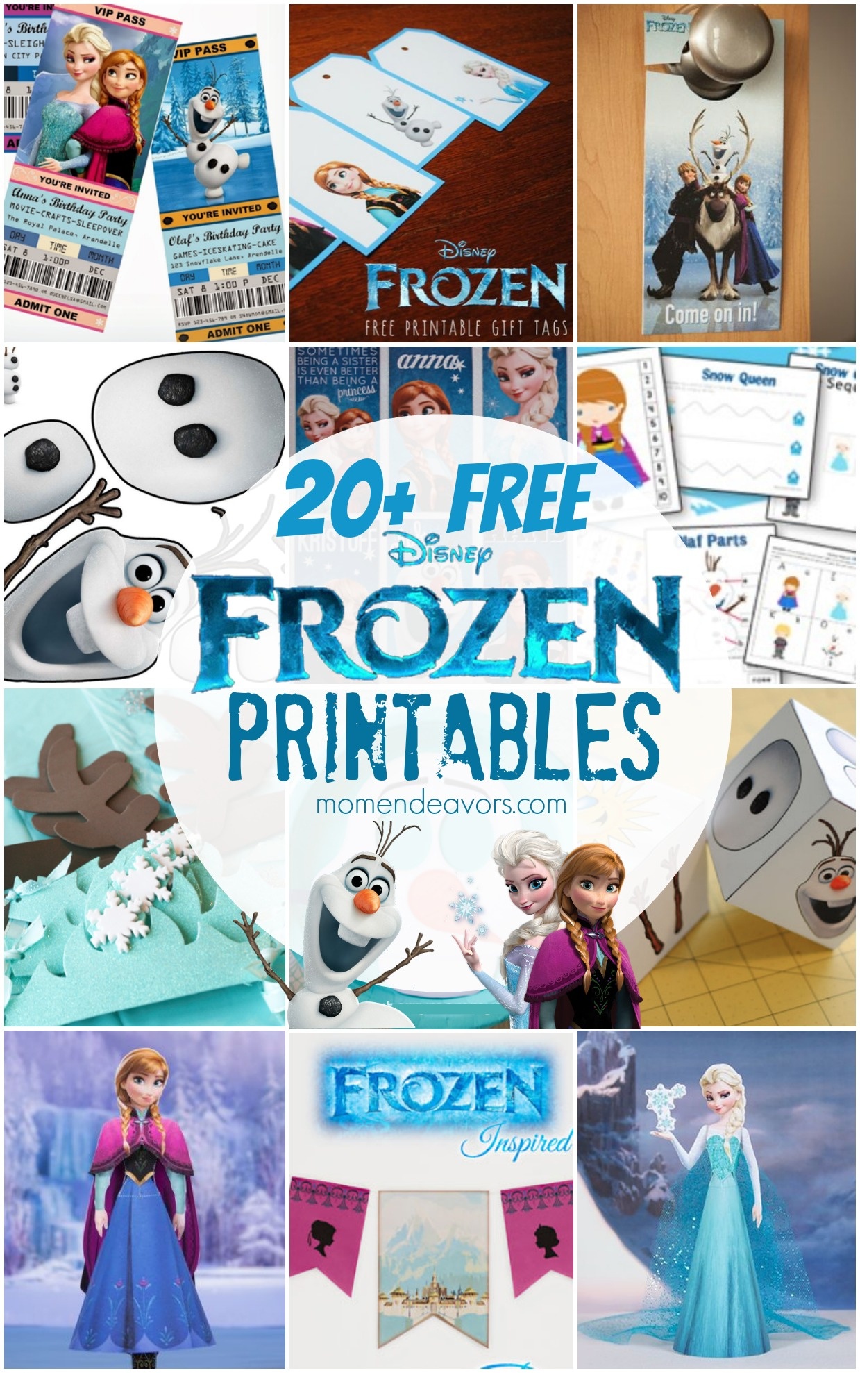 20+ Free Disney Frozen Printables {Activity Sheets &amp;amp; Party Decor} - Free Printable Frozen Birthday Invitations