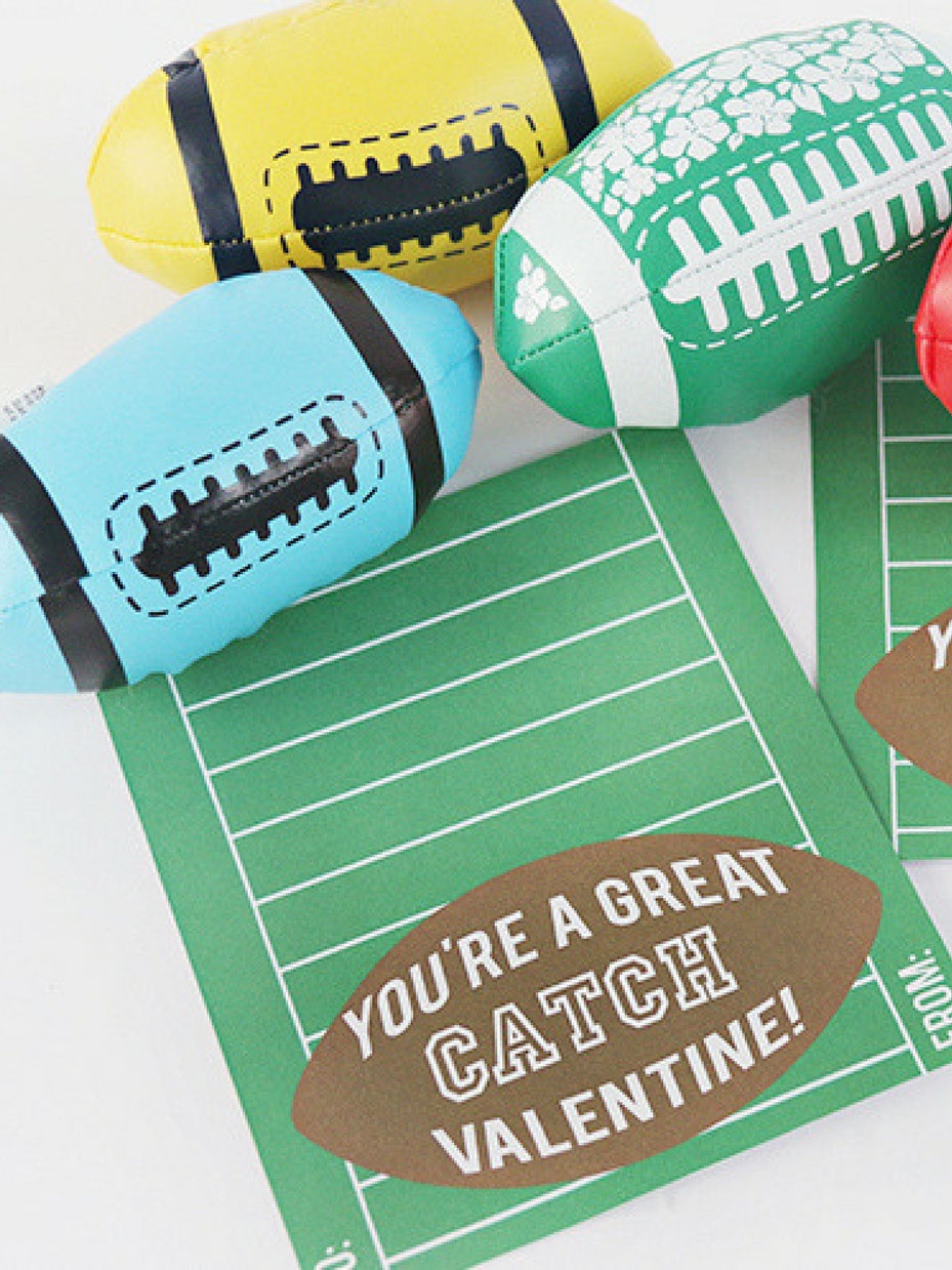 20 Free Valentine Printable Cards | Fun365 - Free Printable Football Valentines Day Cards