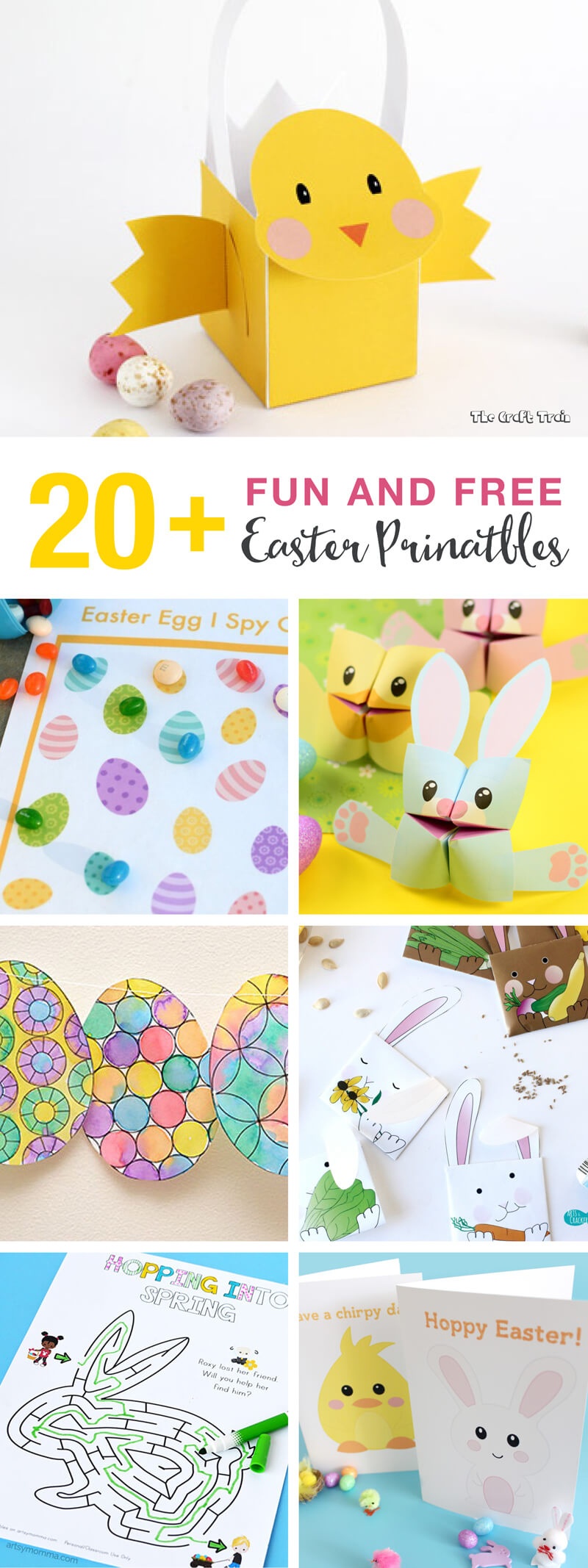 20+ Fun And Free Easter Printables For Kids | The Craft Train - Free Printable Craft Activities