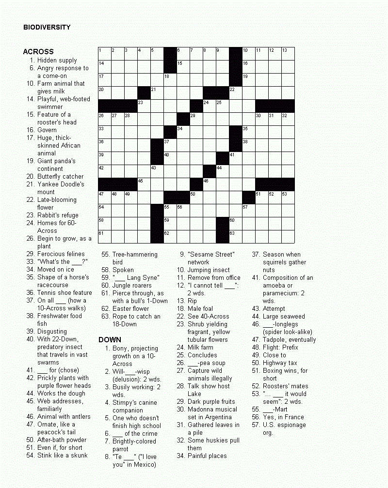 20 Fun Printable Christmas Crossword Puzzles | Kittybabylove - Free Printable Crosswords Medium