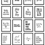 20 Inspirational Quotes You Can Print For Your Walls For Free   Free Black And White Printable Art