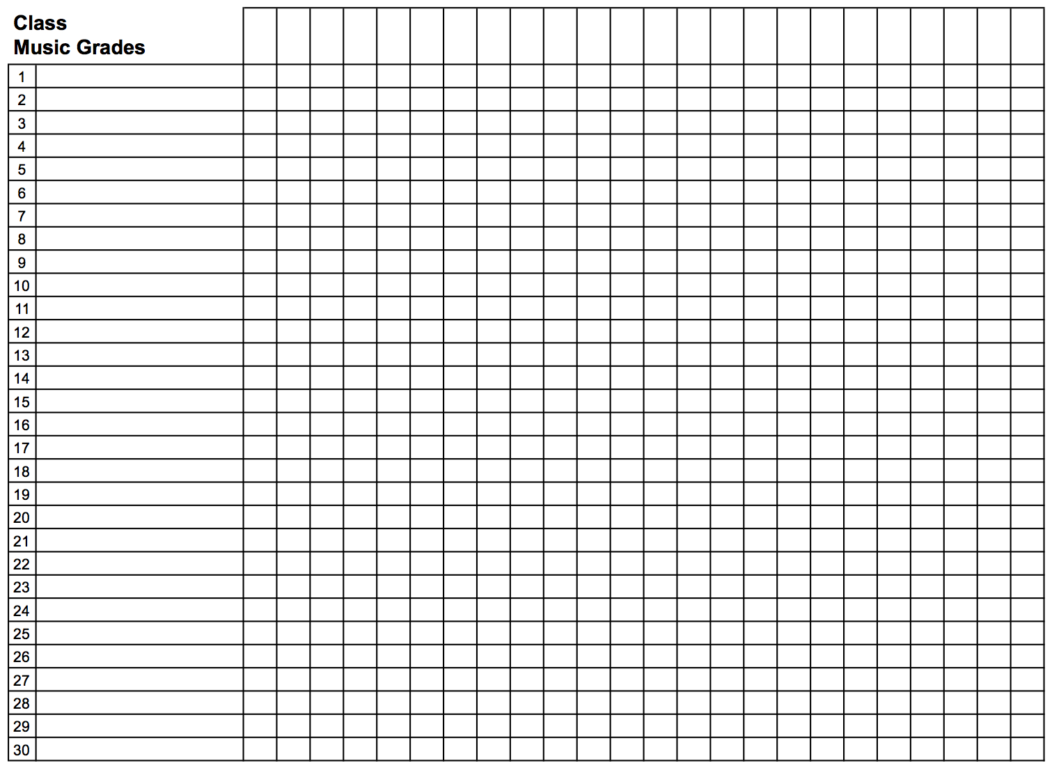 22 Images Of Free Blank Grade Sheet Template For A Student - Free Printable Grade Sheet