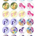 24Pre Cut Edible My Little Pony Cake/cupcake Toppers Plus Free 1G   Free Printable My Little Pony Cupcake Toppers