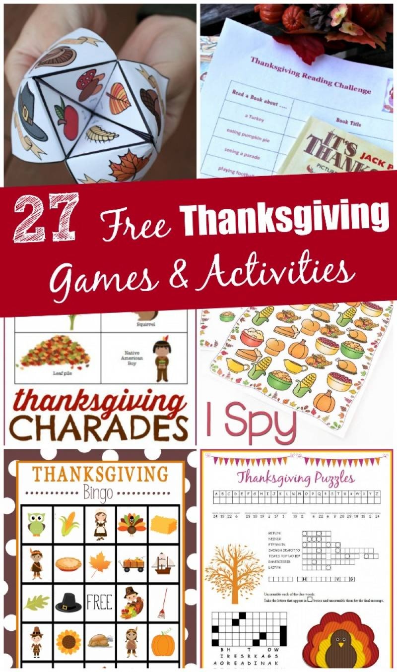 27 Free Thanksgiving Games &amp;amp; Activities (Printable) - Edventures - Free Printable Thanksgiving Images