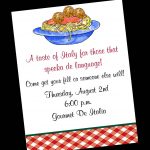 28 Images Of Free Template For Italian Party | Unemeuf   Free Printable Italian Dinner Invitations