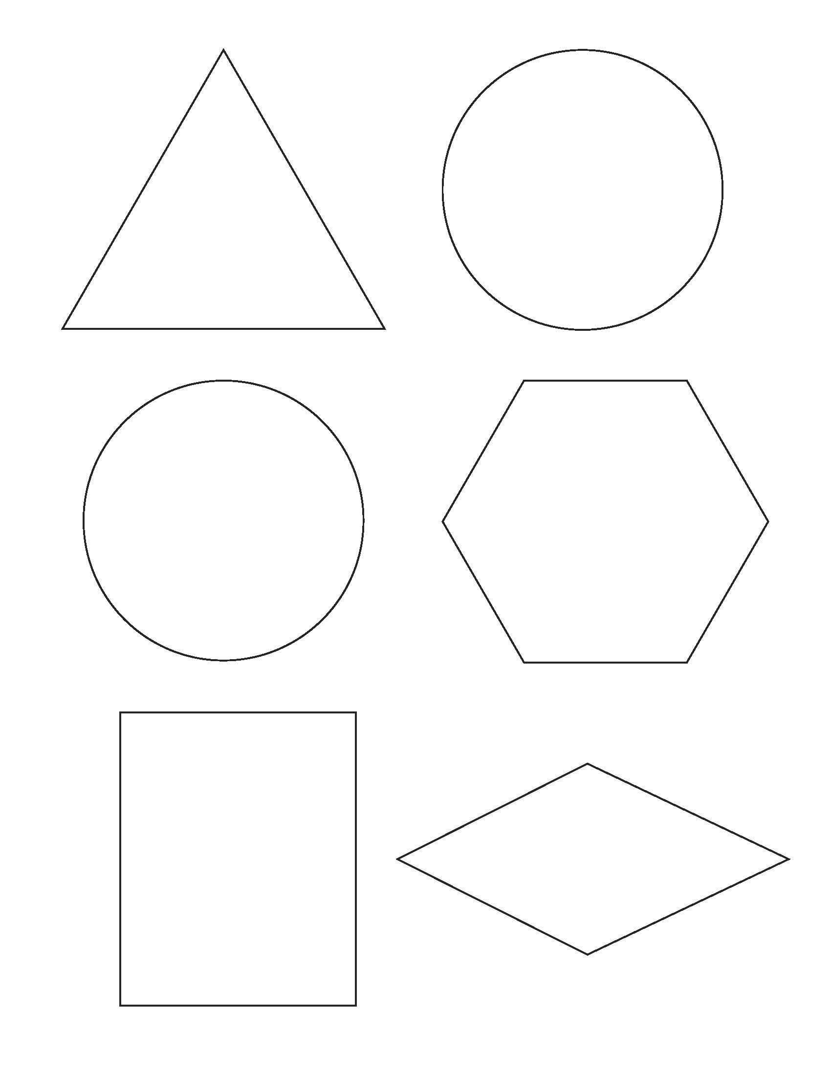 Printable Cut Out Shapes