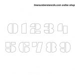 3 Inch Display Exquisite Decorative Number Stencils 0 To 9   Free Printable 3 Inch Number Stencils