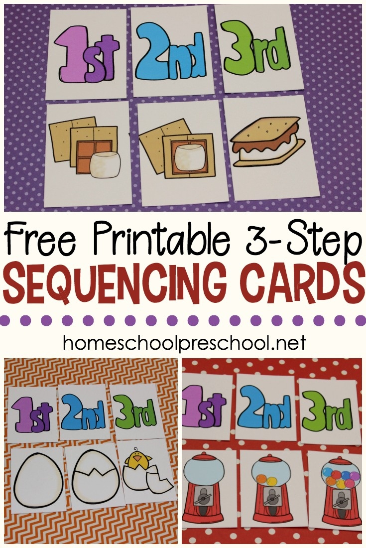 3 Step Sequencing Cards Free Printables For Preschoolers - Free Printable Kindergarten Task Cards