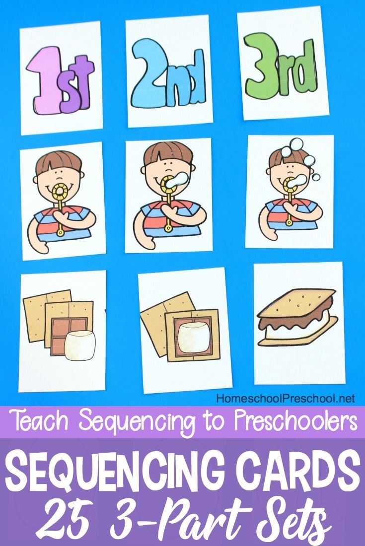 3 Step Sequencing Cards Free Printables For Preschoolers | Speech - Free Printable Cause And Effect Picture Cards