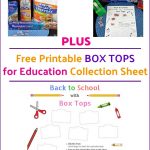 3 Ways To Help Your Child's School + Free Box Tops Collection Sheet   Free Printable Box Tops For Education
