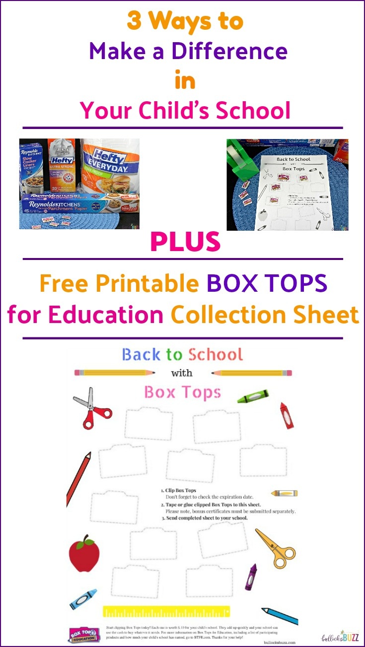 3 Ways To Help Your Child&amp;#039;s School + Free Box Tops Collection Sheet - Free Printable Box Tops For Education