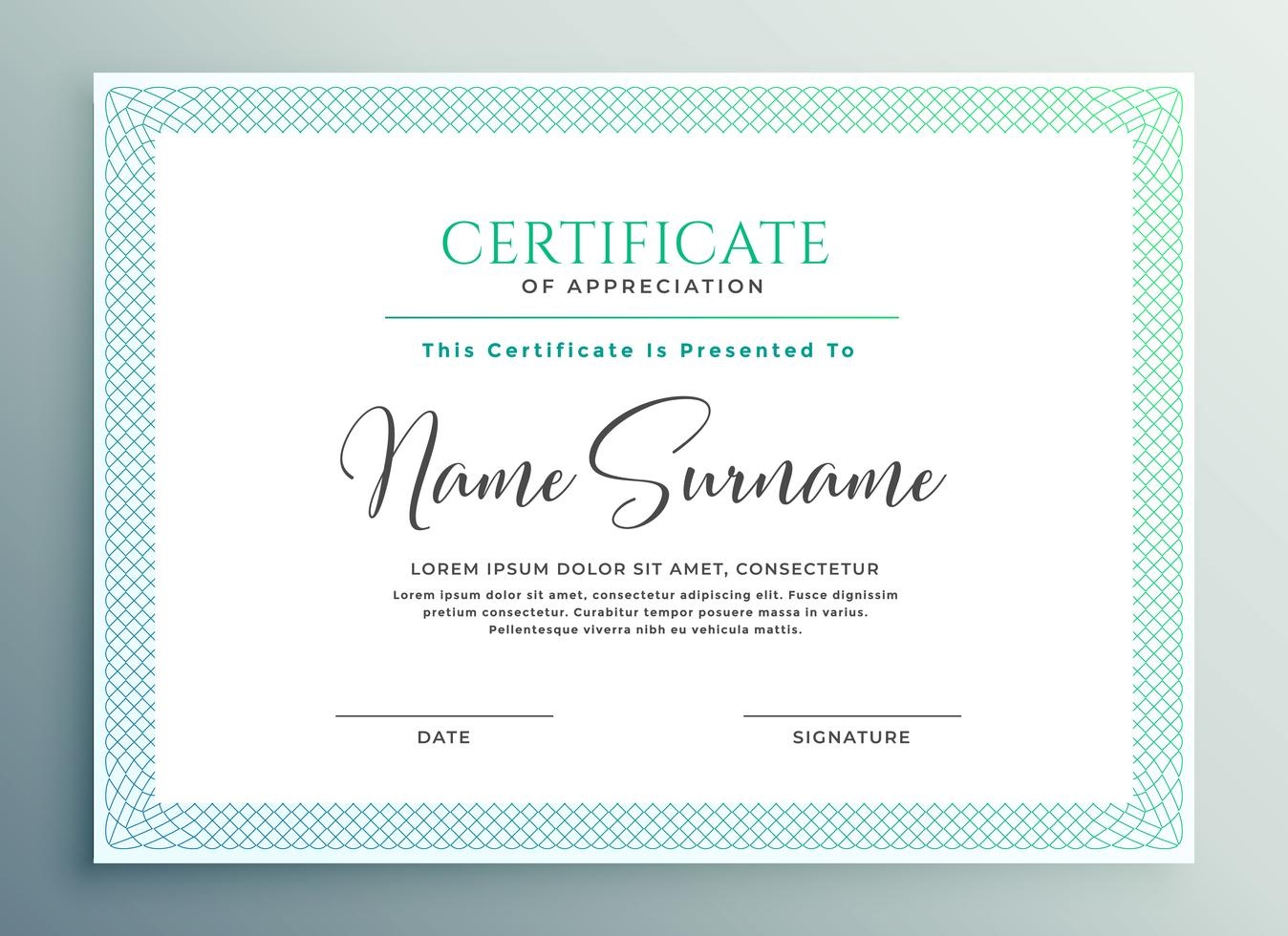 30+ Certificate Of Appreciation Template Download - Templates Study - Commitment Certificate Free Printable