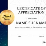 30 Free Certificate Of Appreciation Templates And Letters   Free Printable Volunteer Certificates Of Appreciation