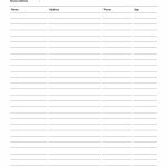30 Open House Sign In Sheet [Pdf, Word, Excel] For Real Estate Agent   Free Printable Vital Sign Sheets