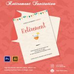 30+ Retirement Invitation Templates   Psd, Ai, Word | Free & Premium   Free Printable Retirement Cards