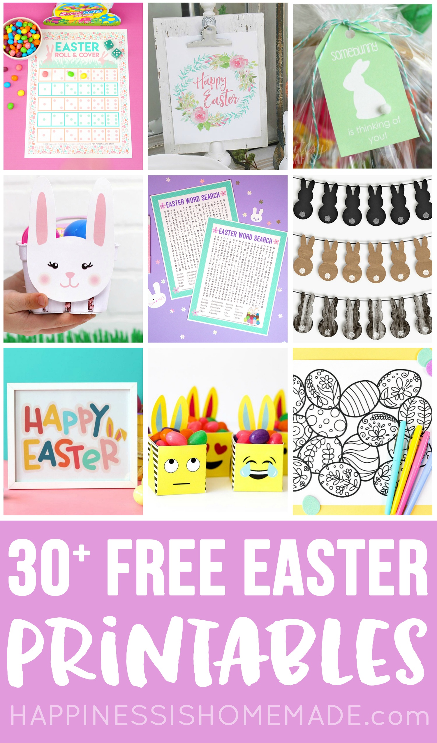 30+ Totally Free Easter Printables - Happiness Is Homemade - Free Printable Easter Tags
