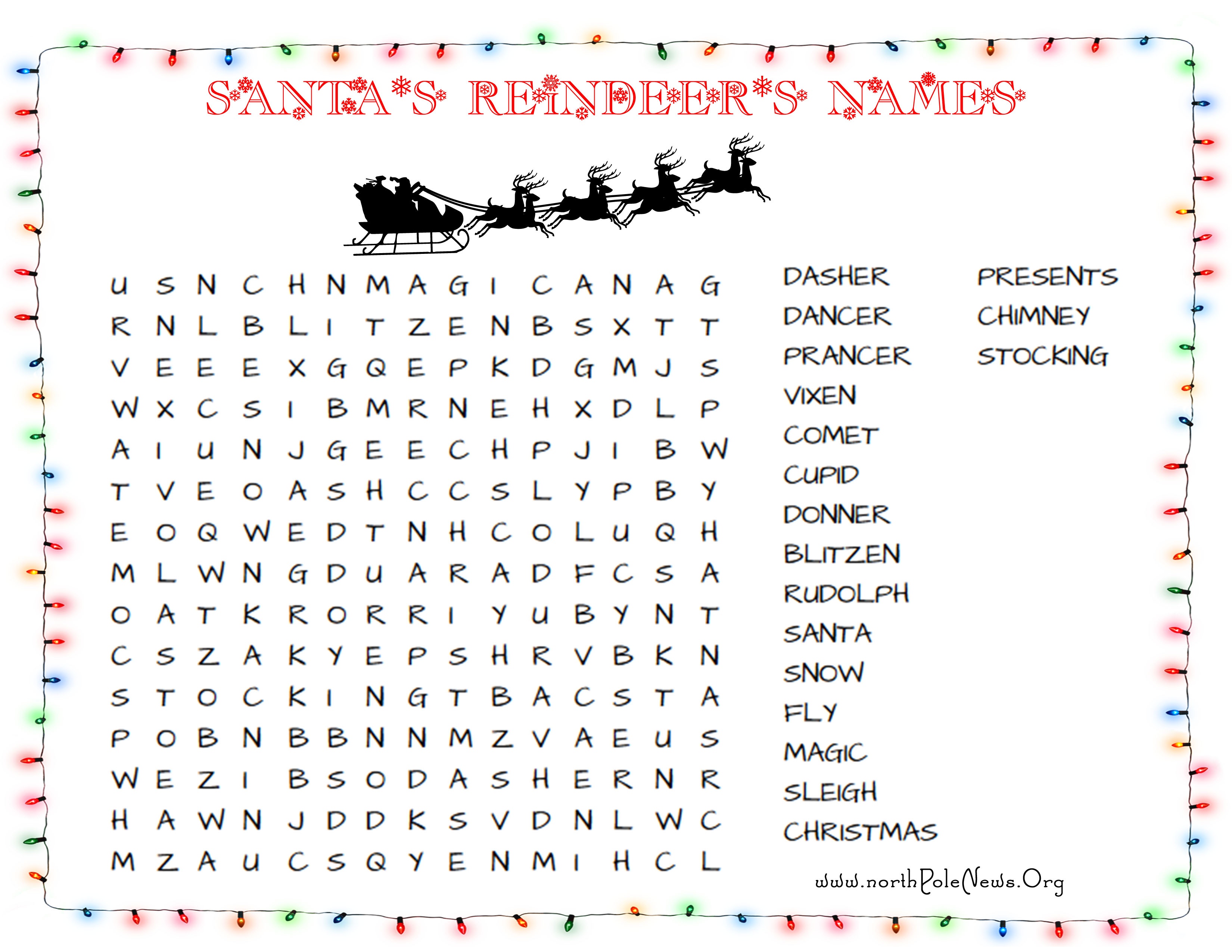 31 Free Christmas Word Search Puzzles For Kids - Free Printable Christmas Puzzle Sheets
