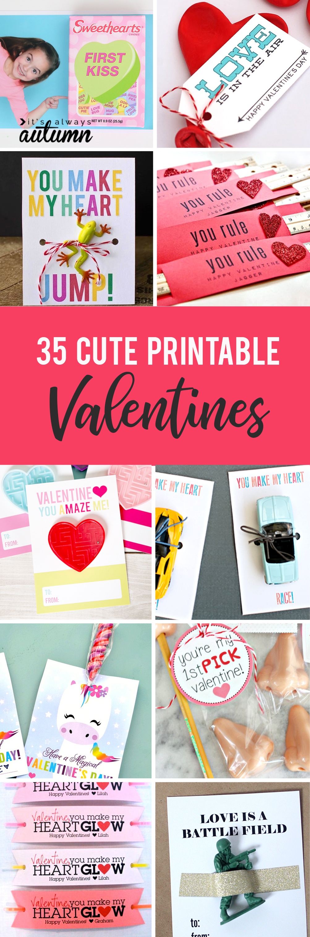 35 Adorable Diy Valentine&amp;#039;s Cards To Print At Home For Your Kids - Free Printable Valentines Day Cards For Mom And Dad