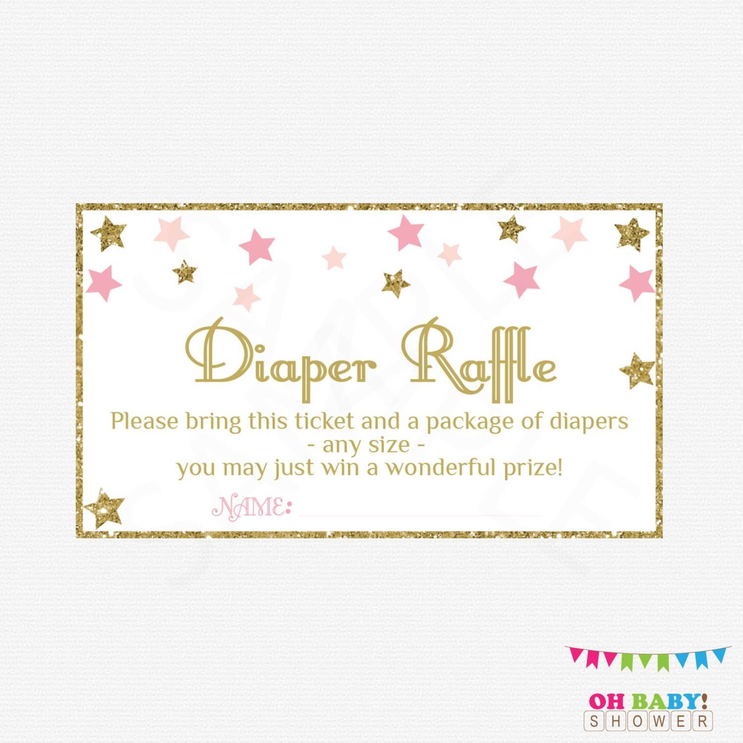 Free Printable Diaper Raffle Printable Blank World