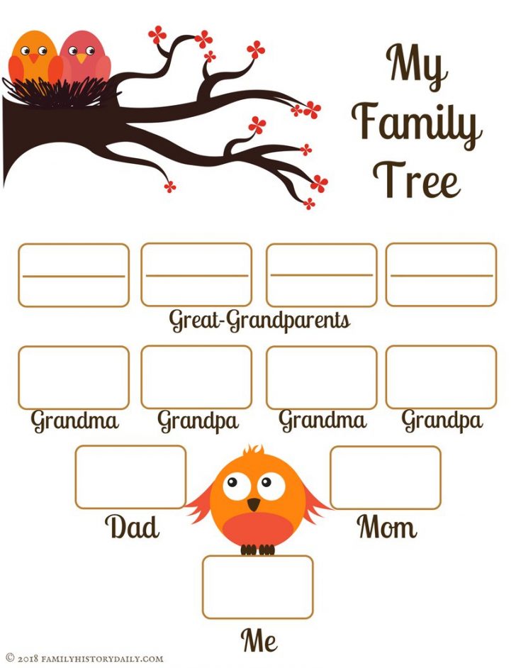 Free Printable Family Tree Template