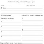 4 Free Goal Setting Worksheets – Free Forms, Templates And Ideas To   Free Printable Goal Setting Worksheets For Students