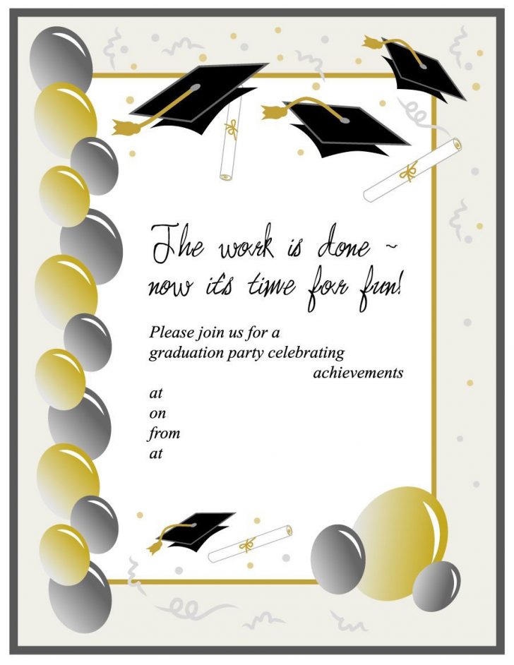 Free Online Printable Graduation Invitation Maker
