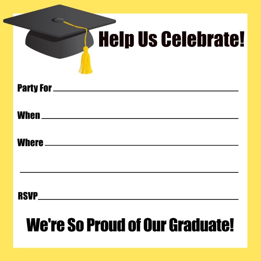 40+ Free Graduation Invitation Templates ᐅ Template Lab - Free Online Printable Graduation Invitation Maker