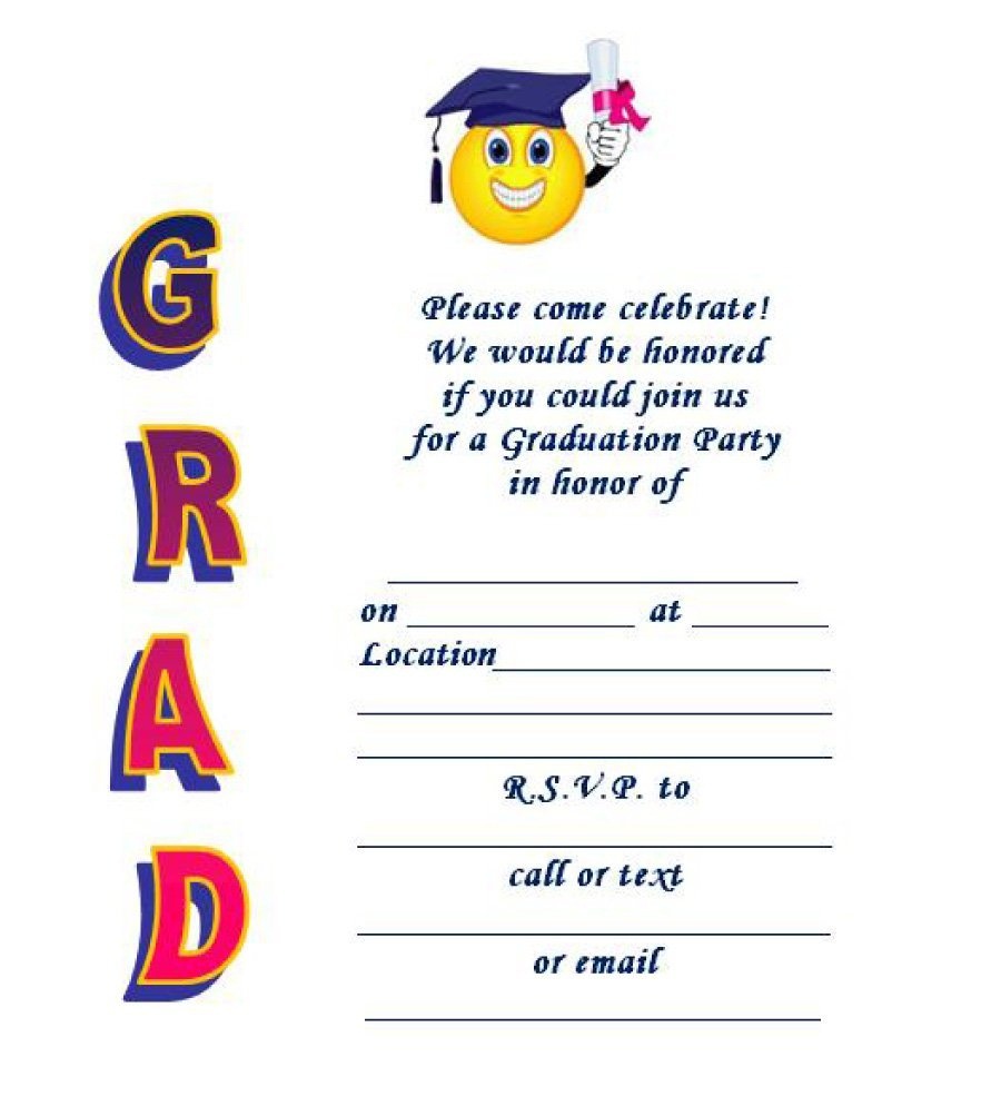 40+ Free Graduation Invitation Templates ᐅ Template Lab - Free Printable Graduation Dinner Invitations