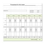 40 Free Timesheet / Time Card Templates ᐅ Template Lab   Free Printable Time Sheets