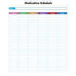 40 Great Medication Schedule Templates (+Medication Calendars)   Free Printable Medication List Template