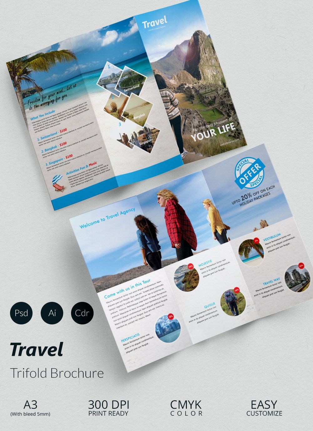 41+ Travel Brochure Templates - Free Sample, Example Format Download - Free Printable Brochure Maker Download