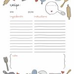 44 Perfect Cookbook Templates [+Recipe Book & Recipe Cards]   Free Recipe Book Templates Printable