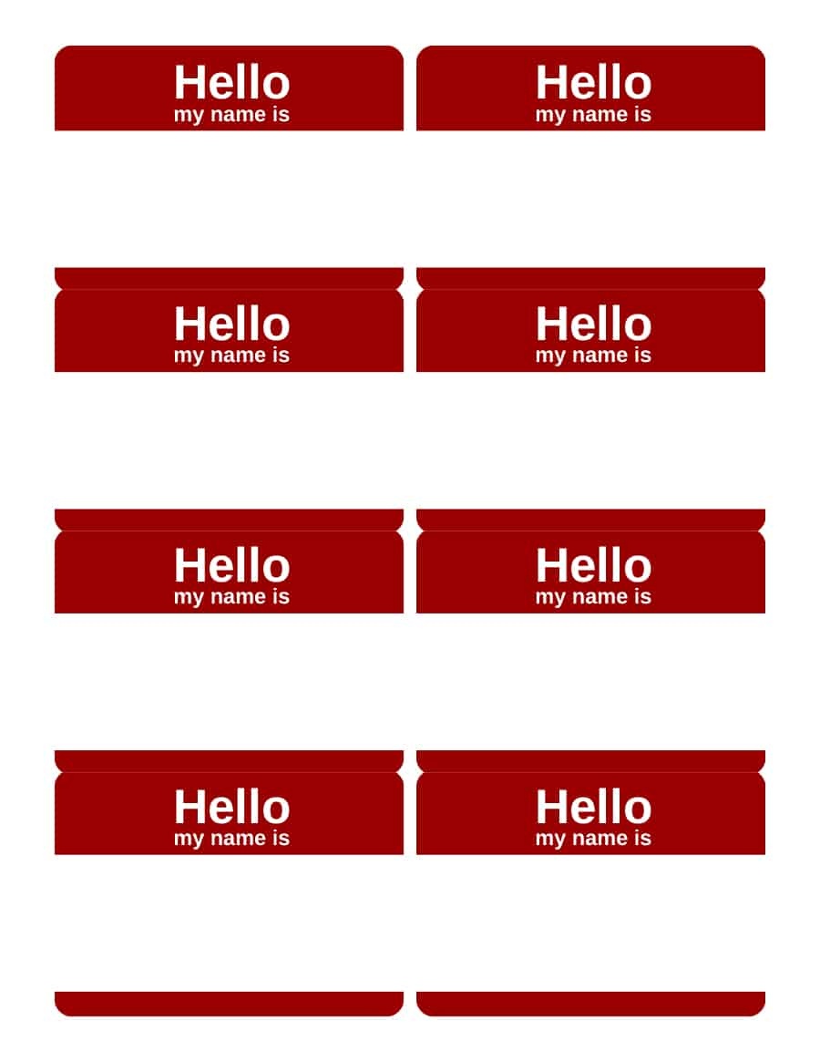 47 Free Name Tag + Badge Templates ᐅ Template Lab - Free Printable Name Tags For Students