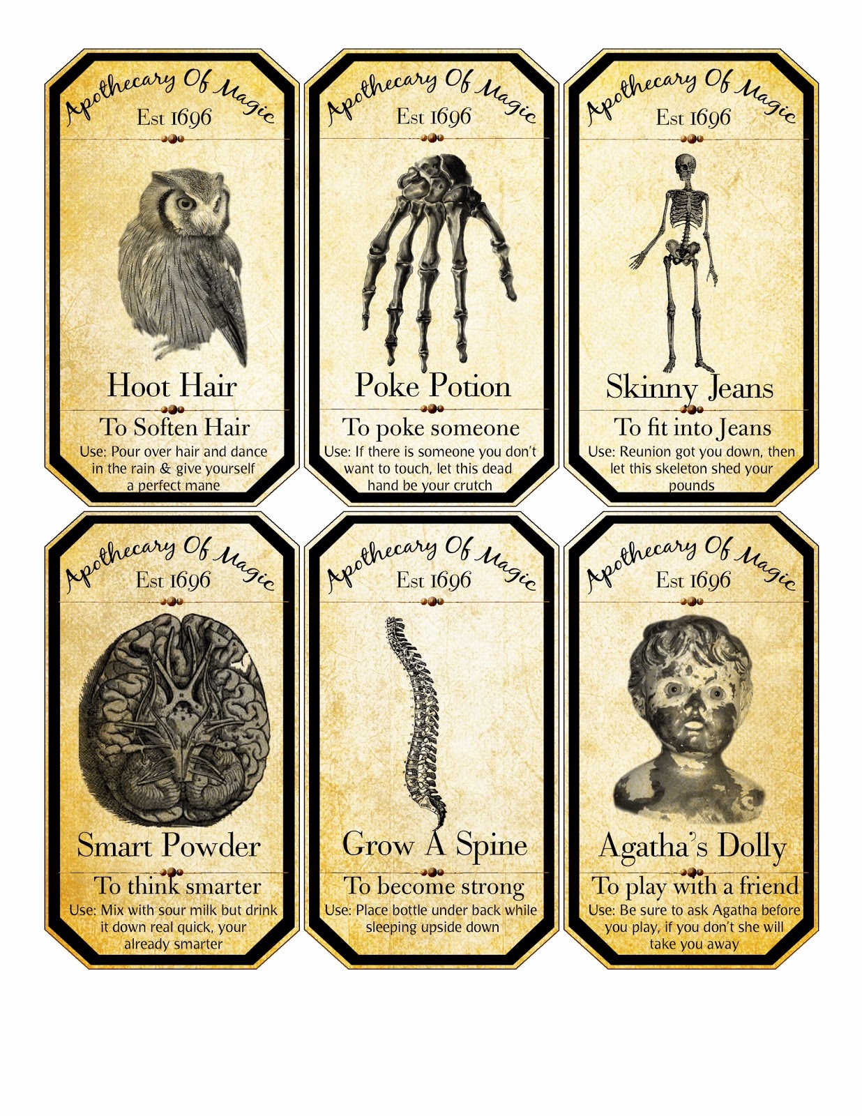 Free Printable Halloween Labels Free Printable