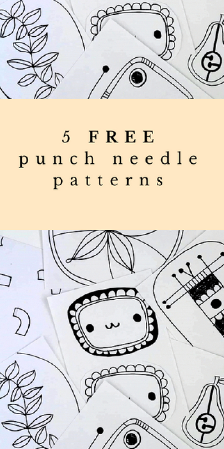 Printable Free Punch Needle Patterns For Beginners