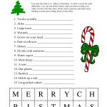 5 Images Of Free Printable Christmas Word Games | Printablee   Free Printable Christmas Puzzles And Games