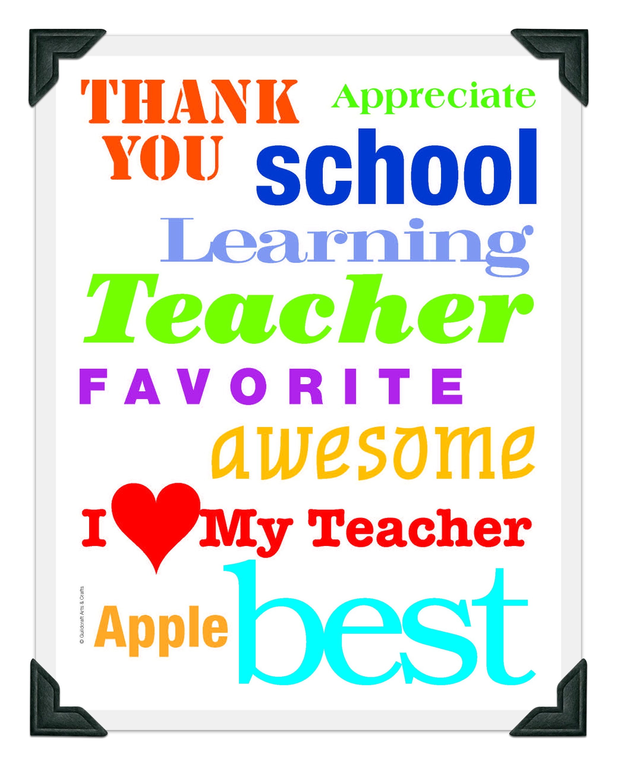 5 Images Of Free Printable Teacher Appreciation Clip Art - Wikiclipart - Free Printable Teacher Appreciation Greeting Cards