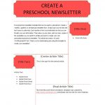 50 Creative Preschool Newsletter Templates (+Tips) ᐅ Template Lab   Free Printable Preschool Newsletter Templates