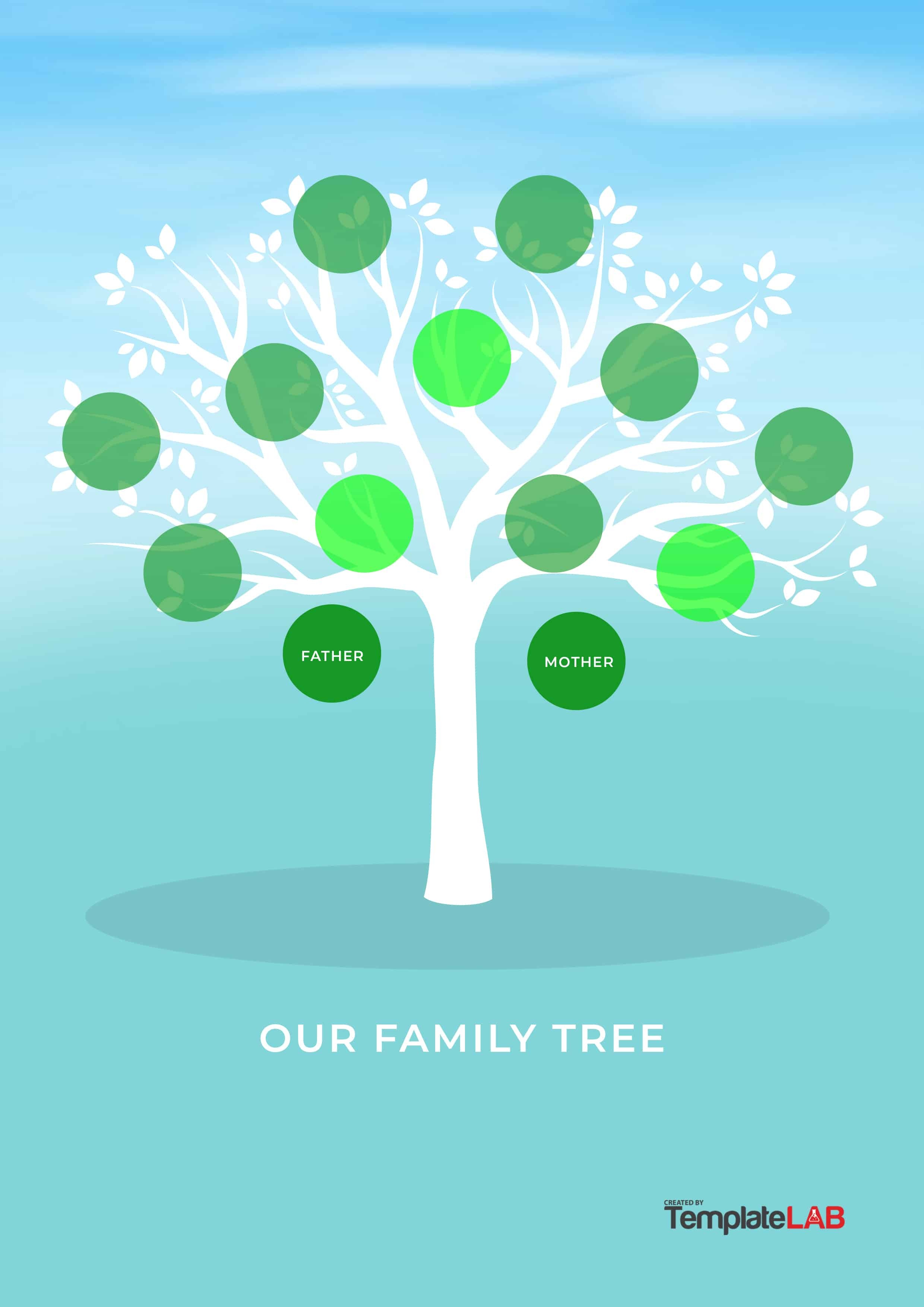 50+ Free Family Tree Templates (Word, Excel, Pdf) ᐅ Template Lab - Free Printable Family Tree