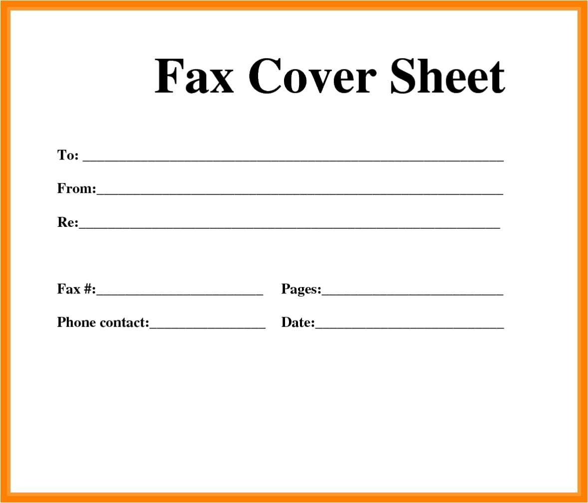 faxfresh cover sheet