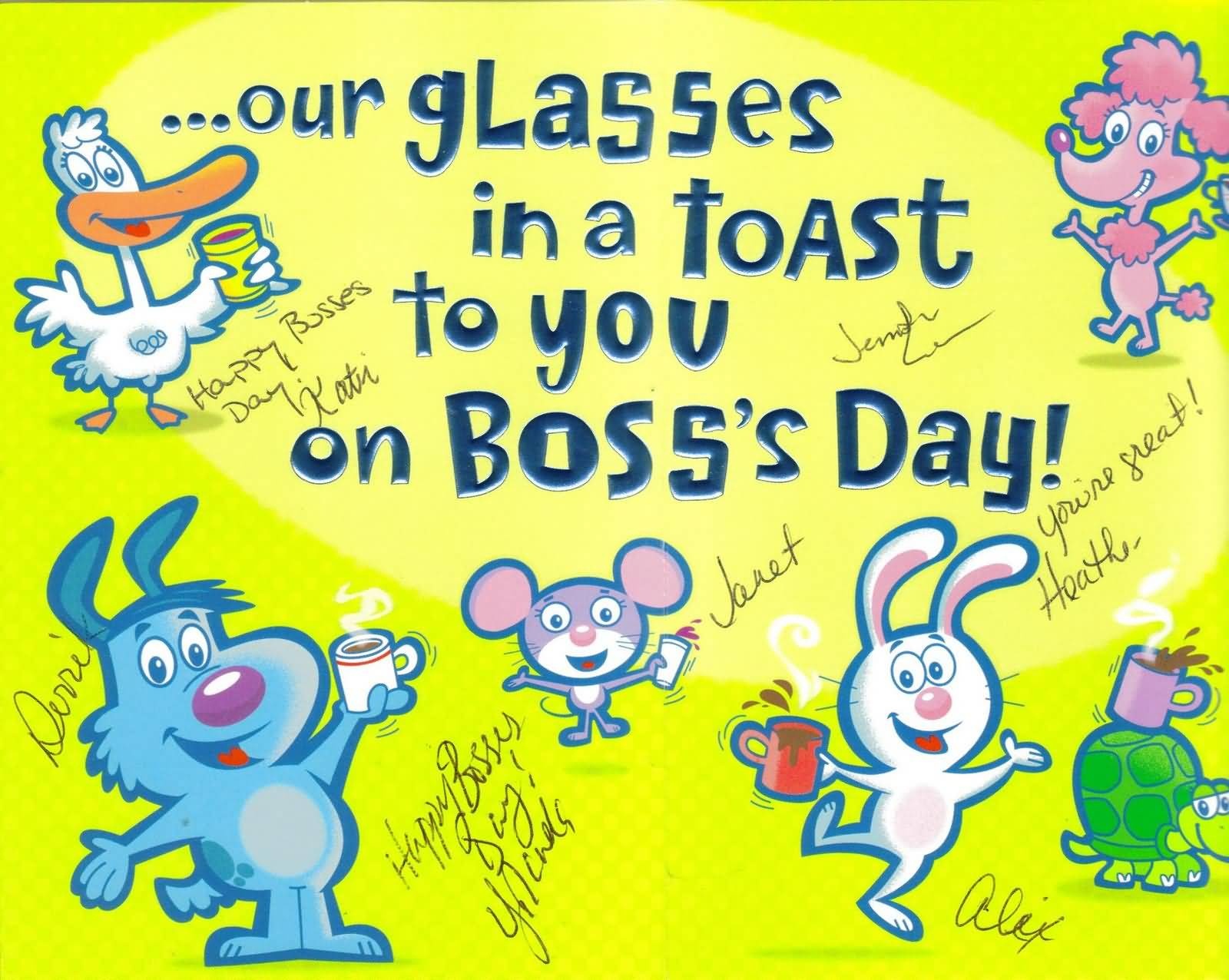 Boss' Day 2024 Card Templates Free Printable Alexi Madelaine