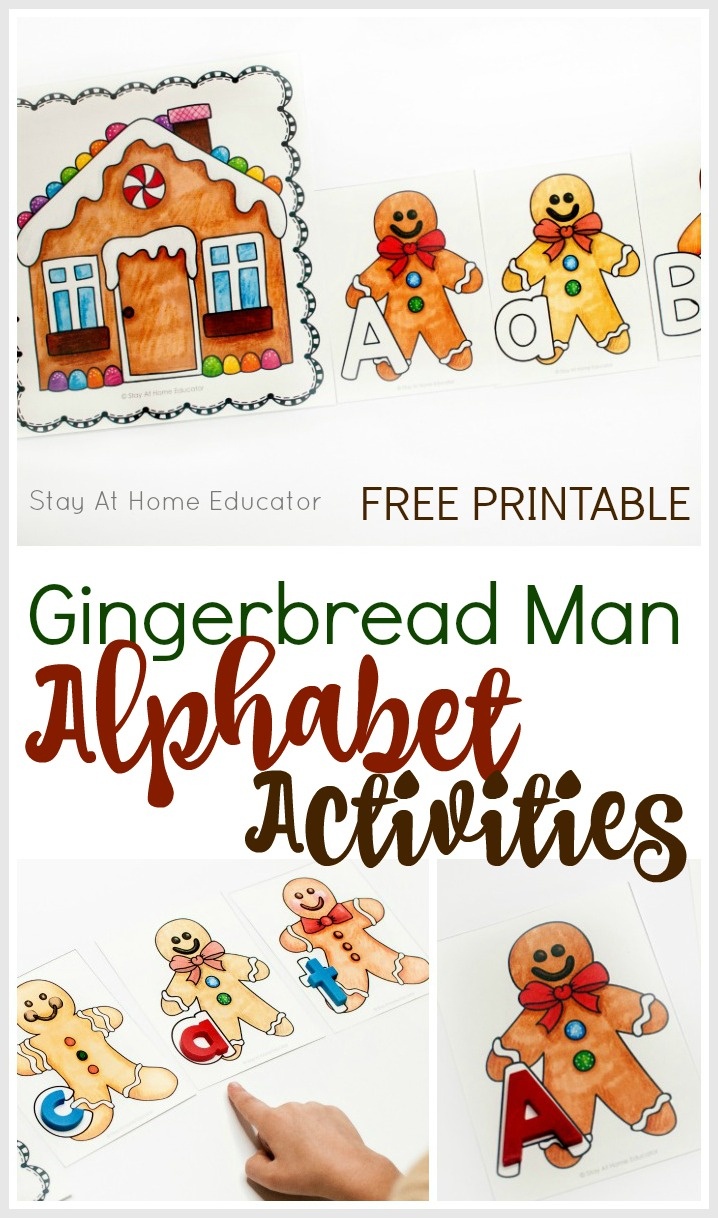 6 Fun Gingerbread Alphabet Activities With Free Printable - Free Printable Gingerbread Man Activities