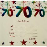 70Th Birthday Invitations Templates Free — Birthday Invitation Examples   Free Printable 70Th Birthday Party Invitations