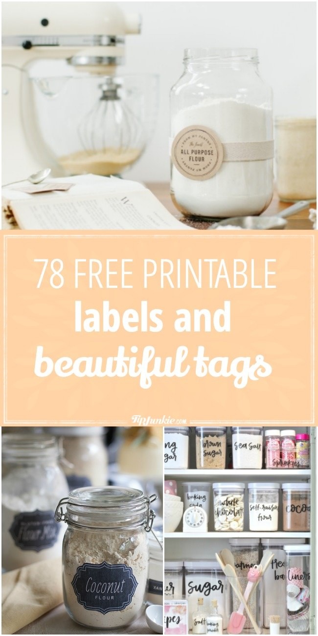 78 Free Printable Labels And Beautiful Tags – Tip Junkie - Free ...