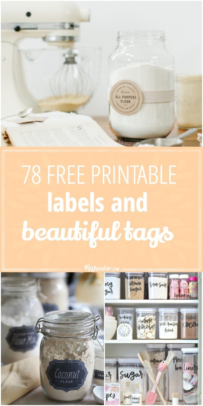 78 Free Printable Labels And Beautiful Tags – Tip Junkie - Free Printable Labels For Bottles