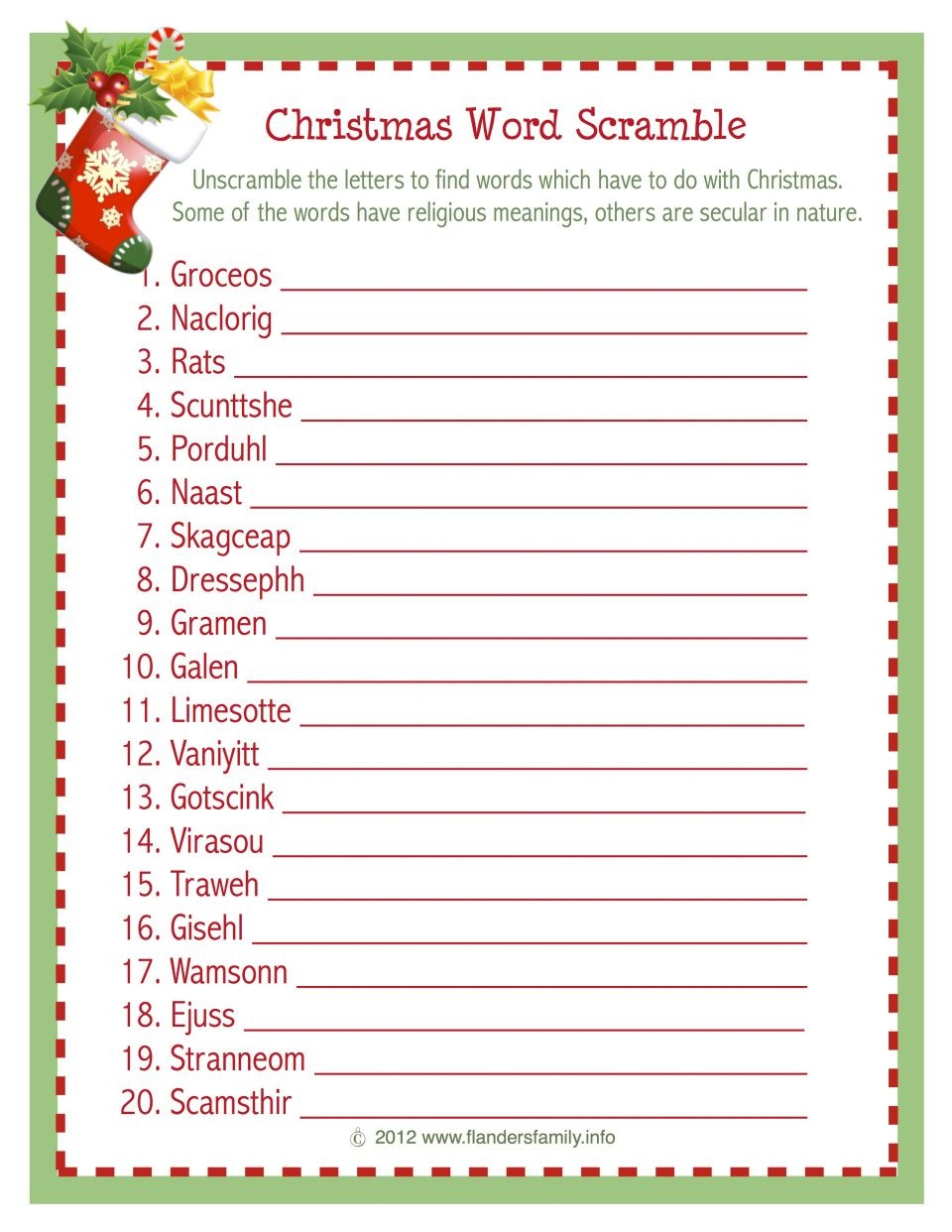 Free Printable Religious Christmas Games Free Printable