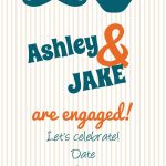 8 Printable Engagement Party Invitations   Free Printable Engagement Invitations