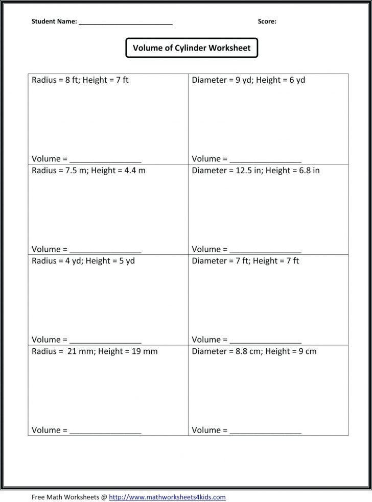 7Th Grade Math Worksheets Free Printable With Answers