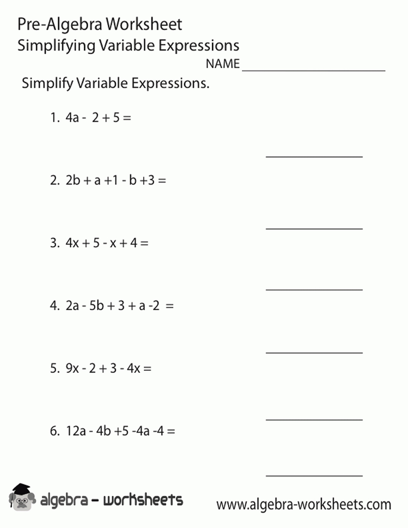 8Th Grade Math Worksheets Algebra - Google Search | Projects To Try - Free Printable 8Th Grade Algebra Worksheets
