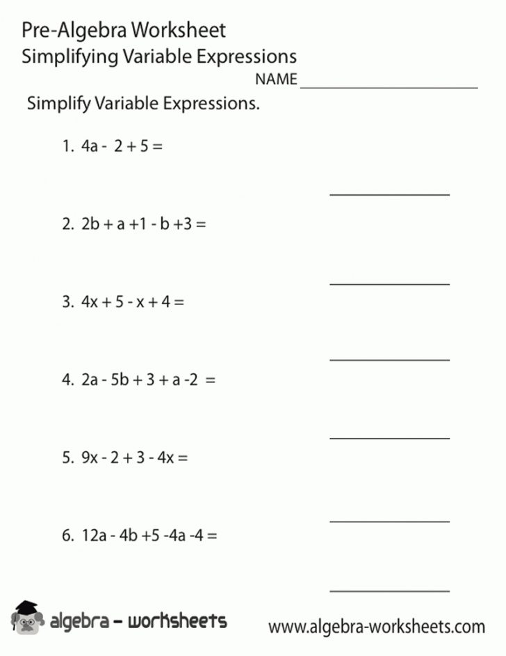 Free Printable Math Worksheets For 6Th Grade